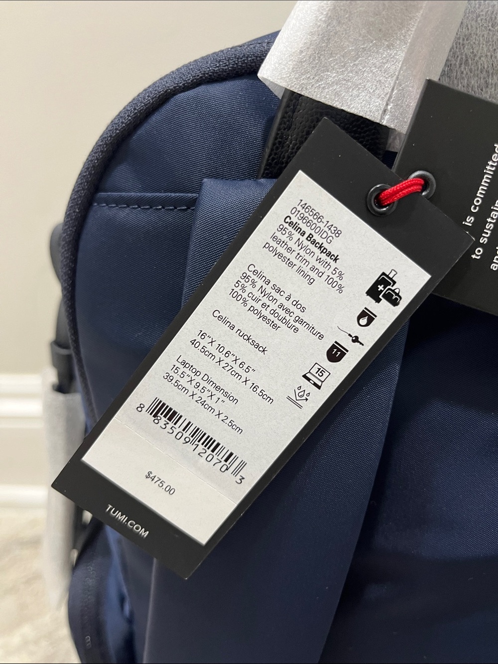 NEW Tumi Voyageur Celina Backpack -indigo (navy blue) - Picture 7 of 17